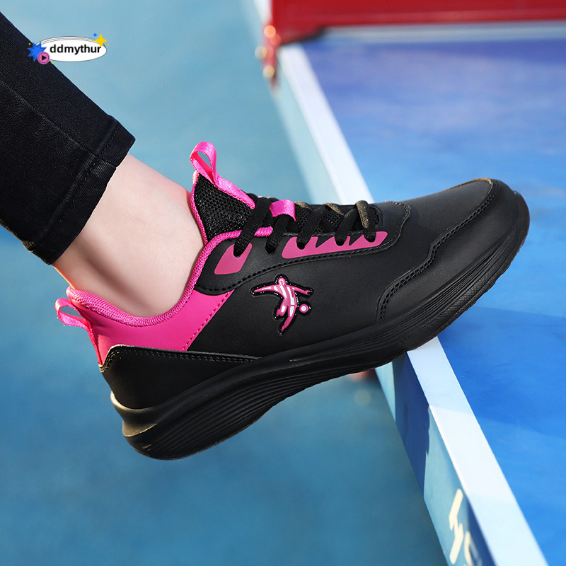 Jonidanlai Fashion Women's Autumn Waterproof Leather Sneakers Lightweight Soft Sole Non-Slip Casual Running Travel Shoes ddmythur