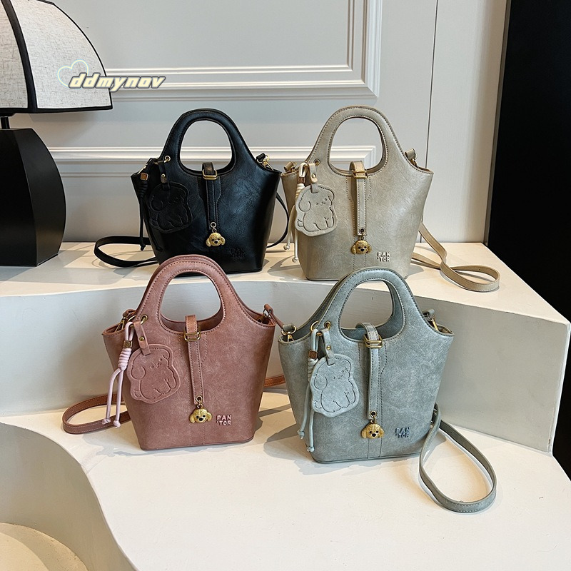 Summer 2025 New Style Basket Cute Dog Handbag Large Capacity Mother and Child Shoulder Crossbody Bag ddmynov ddmynov ddmynov
