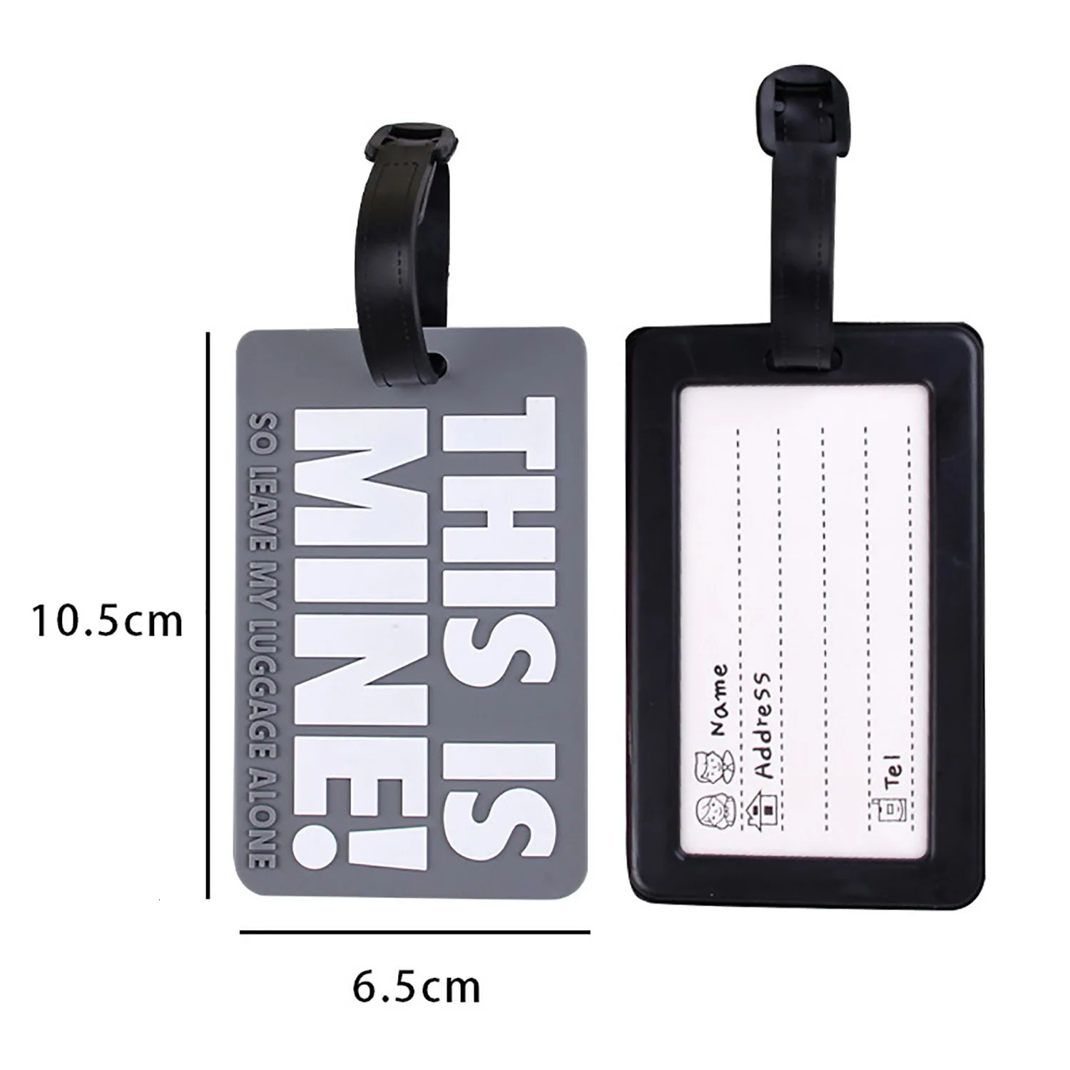 Women Men Luggage Tag Travel Accessories Candy Color Suitcase ID Address Holder Boarding Baggage Portable Label 250616
