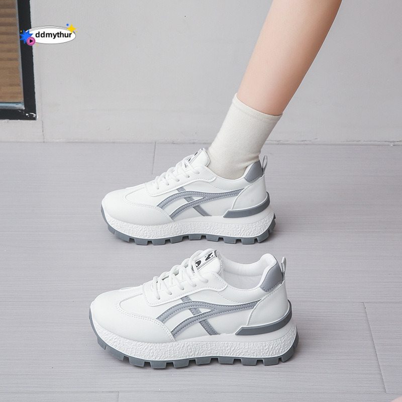 Agan Women's 2025 Spring and Autumn New Soft Comfortable Student Running Sports Thick Sole Height Increasing Casual Shoes for Women ddmythur