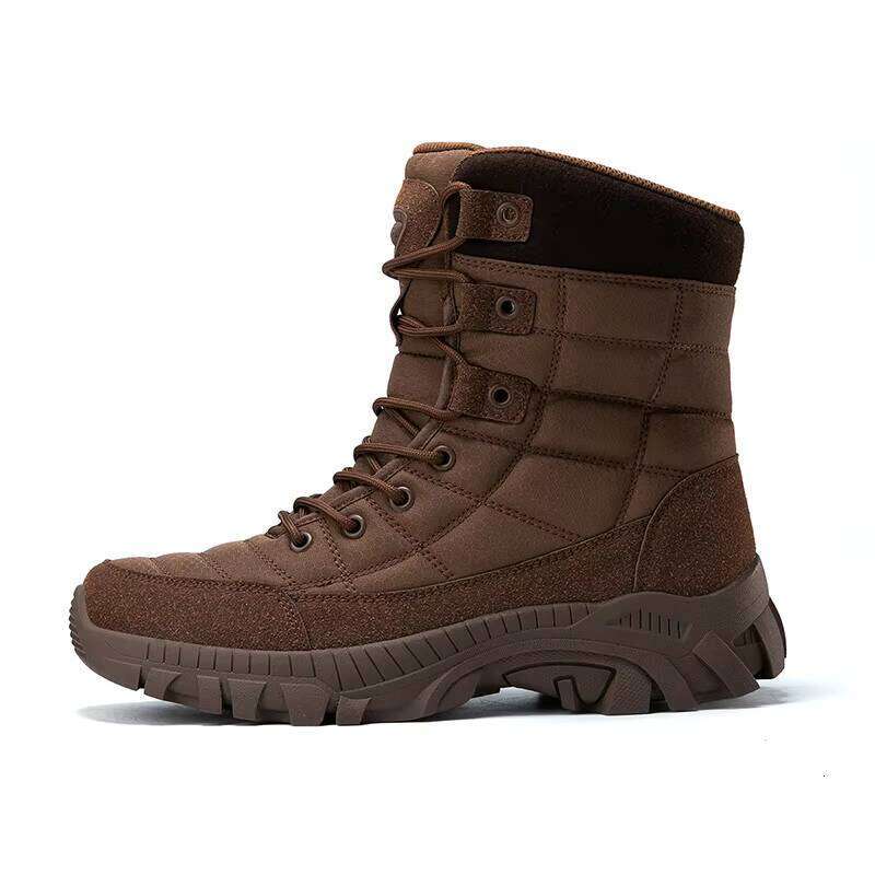 Men's High-quality Outdoor Waterproof Tactical Training Boots Breathable Custom Hiking Shoes