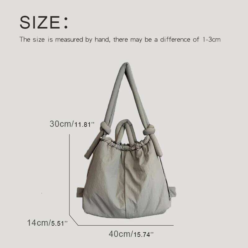 Women's Bags Designer Korean Casual Cloth Puffer Backpacks For Women Designer Handbags And Purses 2023 New In Polyester Large Capacity Shoulder