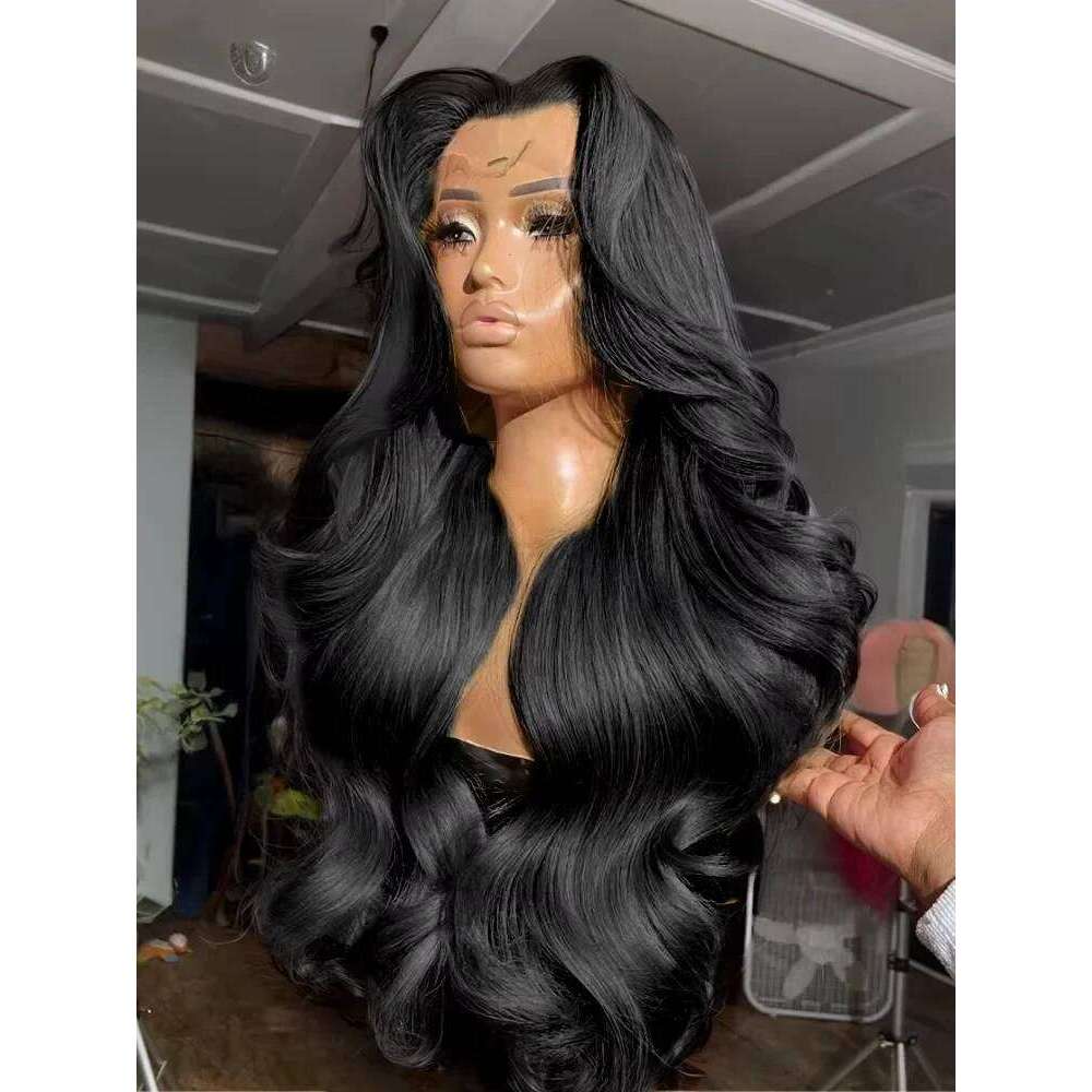 Tewjig 250 Density 30 Inch Pre Plucked Body Wave 13x4 HD Transparent Front 100% Human Hair Wig 13x6 Lace Frontal Wigs