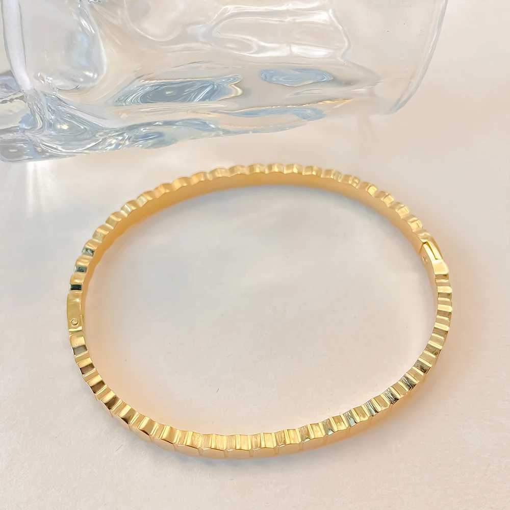 eManco New Fashion Stainless Steel Geometric Thin Bangle Simple Rock Chic Jewelry 48 Hour Shipping Z250616