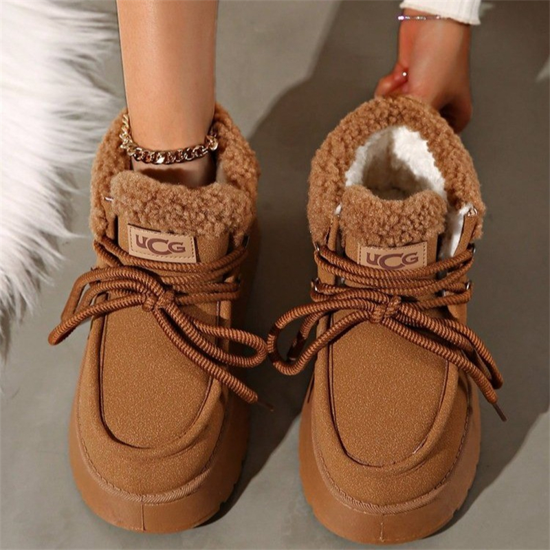 hot Free shipping designer Boots for woman cotton shoes keep warm Fashion Boots casual platform black white brown snow boots