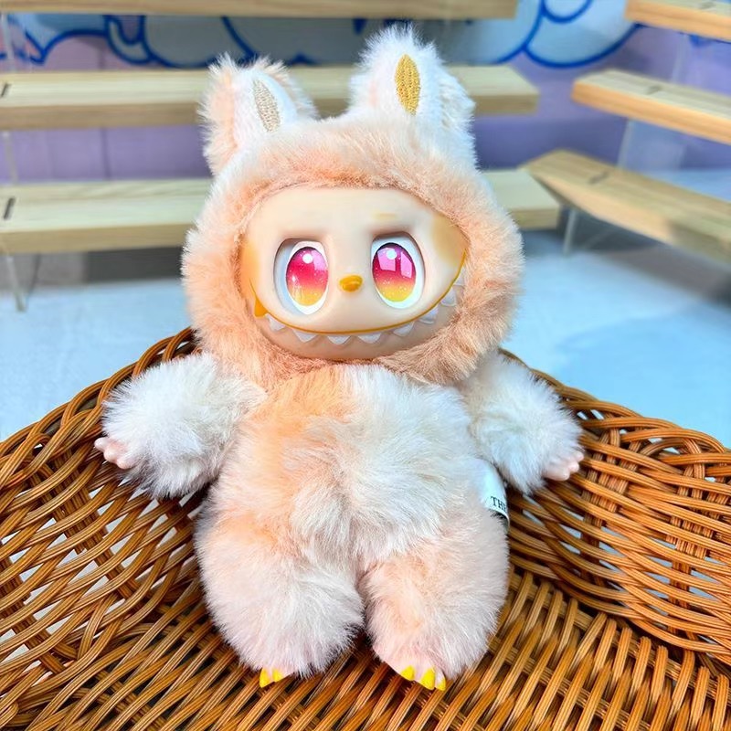 Cute Plush Keychain Animal Plush Keychains Charms Fun Glue Ear La Bu Style Stuffed Animal Keyrings for Couples L2509288SPB