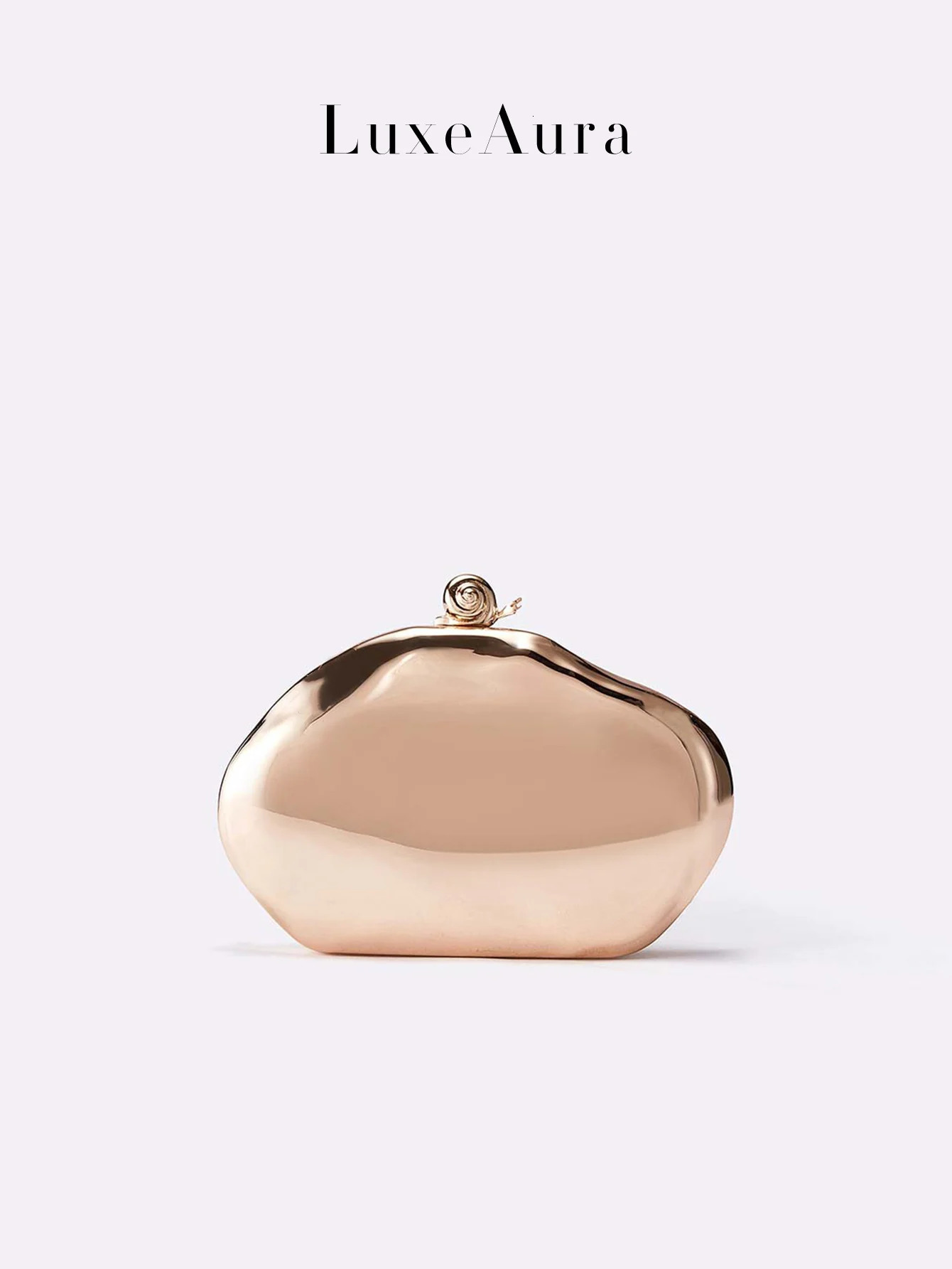 MirrorLike Metallic HardShell Oval Box Bag for Women Featuring a Shiny Textured Design Reminiscent of Vintage ChainHandl 250614