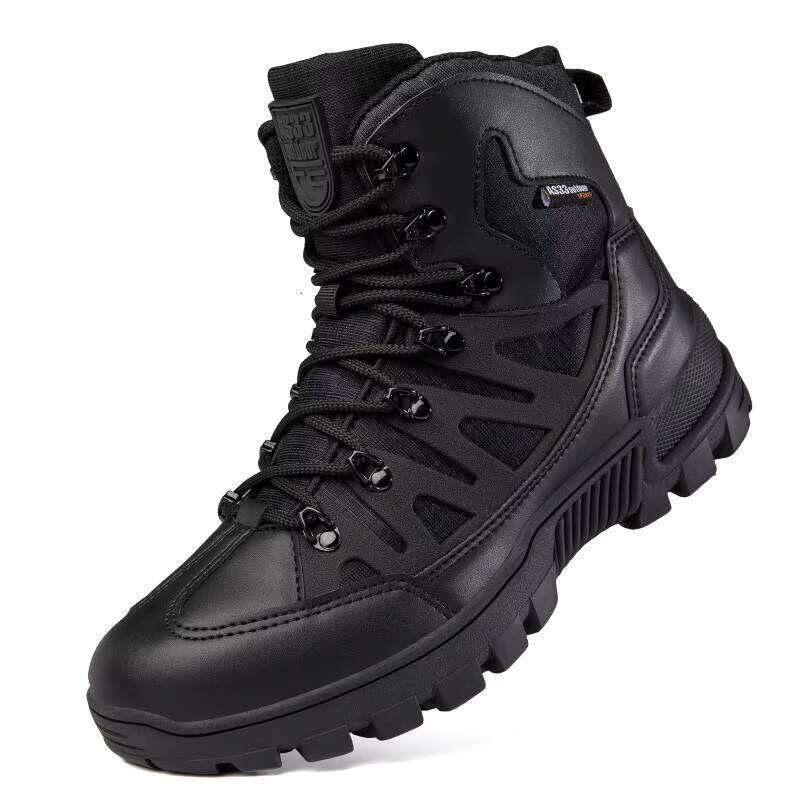 High Quality Men's Outdoor Hiking Tactical Training Desert Waterproof Work Safety Boots