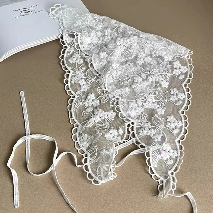 Sweet Countryside Style Triangle Bandana Wraps Turban Lace Hair Scarf Headbands Hair Accessories Triangle Scarf Girls 250610