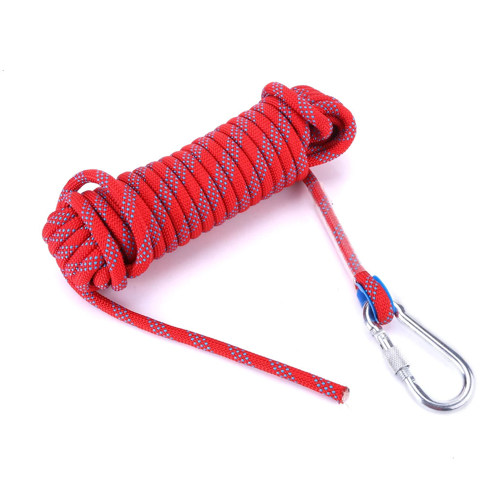 10mm Heavy Duty Paracord Panchute Corad Lanyard with Carabiner Climbing Rope Accessory 250611