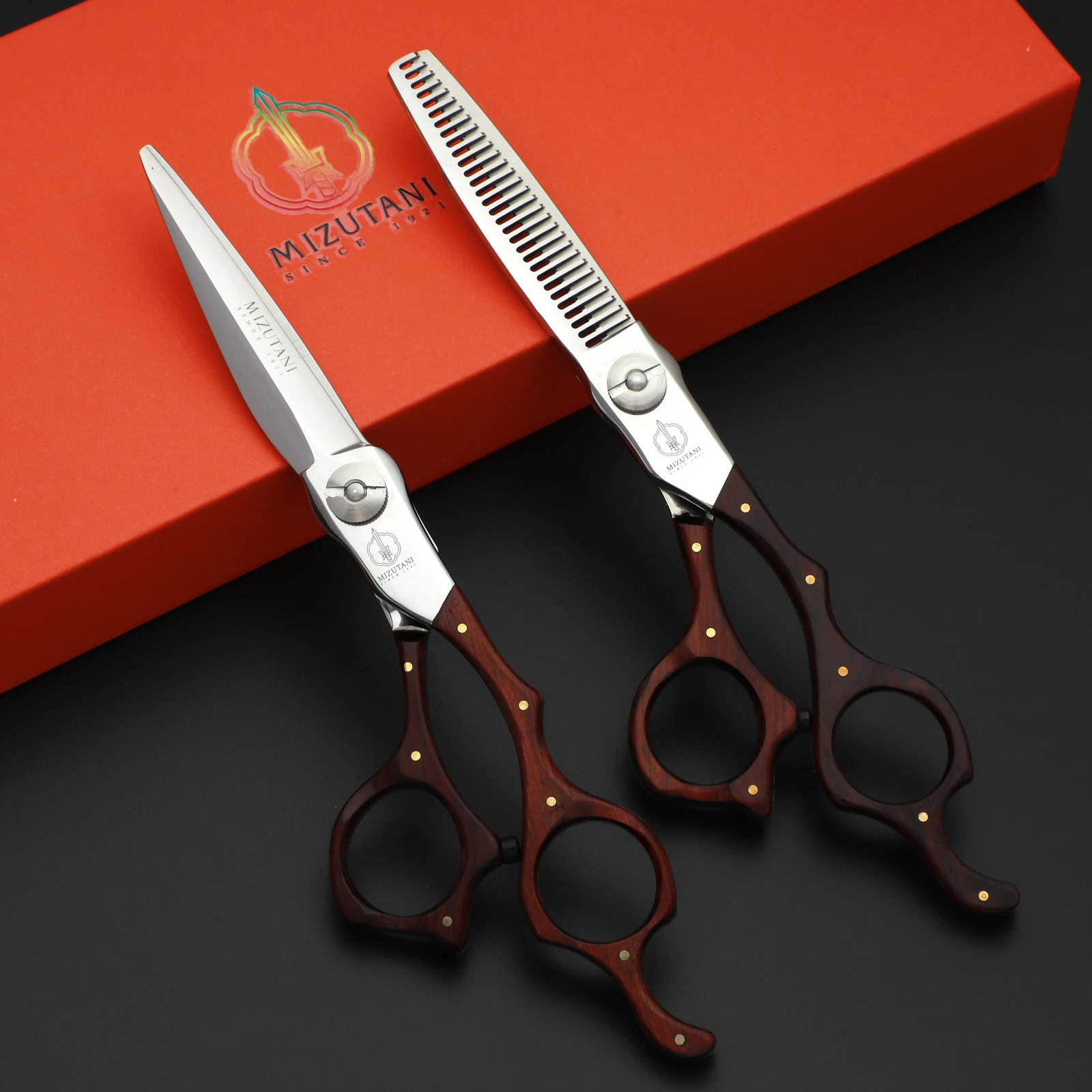 barber Scissors 6.0 Inch scissors VG10 material Hair cutting professional hairdressing scissors 250611