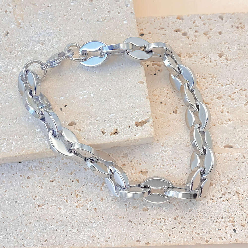eManco Light Design High-end Sense Bead Couple Style Simple Versatile Elegant Collarbone Chain Bracelet for Men
