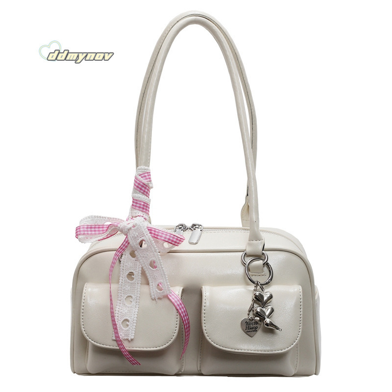 Niche Design Simple Underarm for Women Korean Style Fashionable Versatile Shoulder Bag Textured PU Soft Leather Commuter Handbag ddmynov ddmynov ddmyn