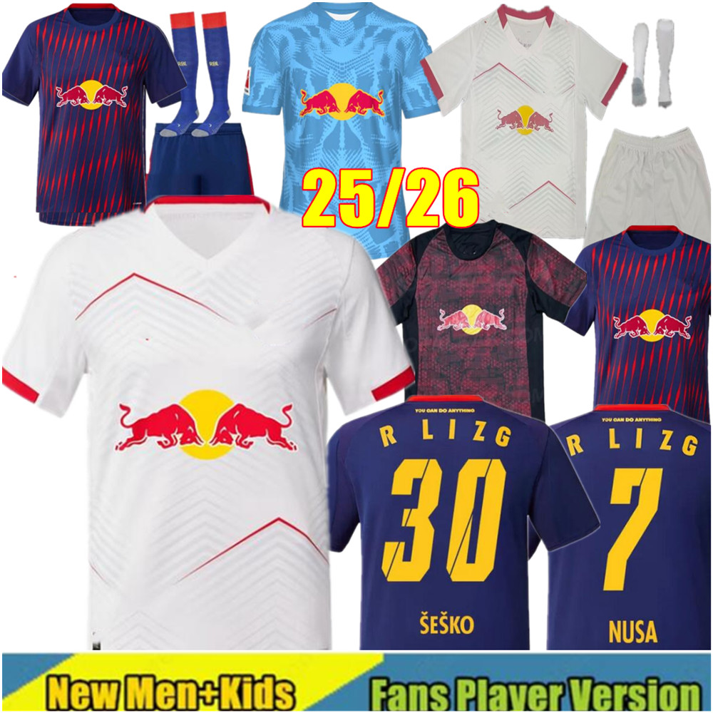 25 26 RB Leipzig jersey XAVI SIMONS RBL 2025 2026 Soccer Jerseys SESKO RB OLMO SECKO OPENDA LUKEBA GEERTRUIDA HAIDARA NUSA 2024 RBL Football Shirt man kids
