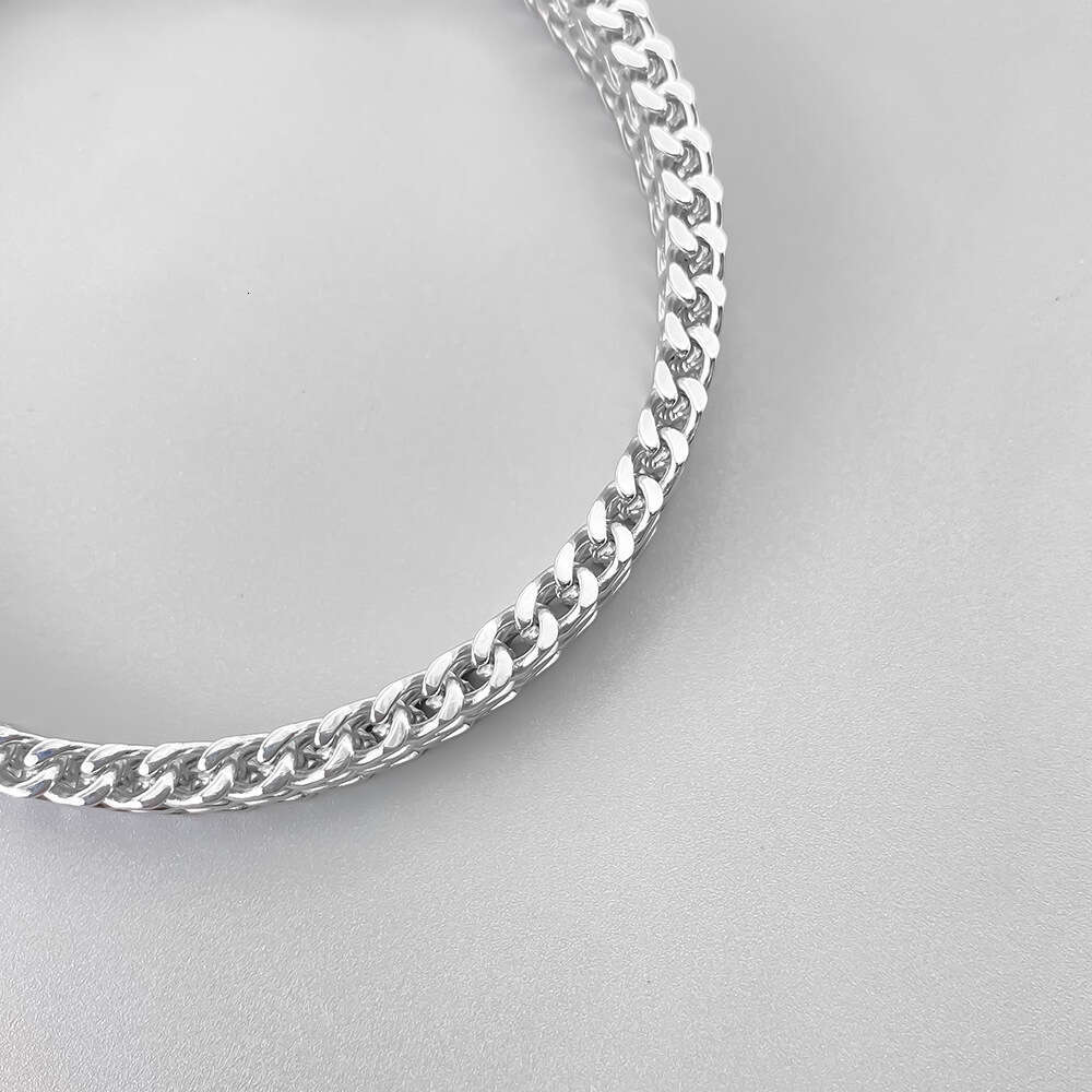 Emanco Personality Bold Dominant Men's Stainless Herringbone Titanium Steel Jewelry Bracelet