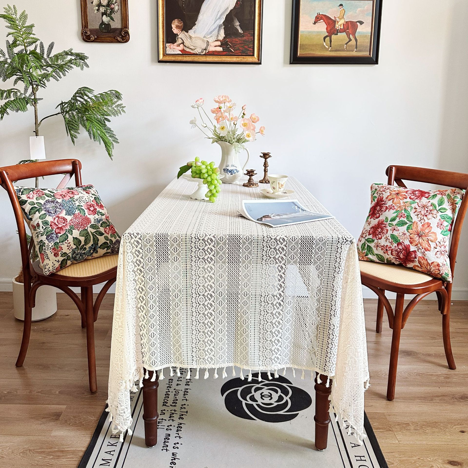 Tea mat table flag cloth tea table tea table mat high-end table cloth tea table absorbent non-slip long tea flag HE6L01