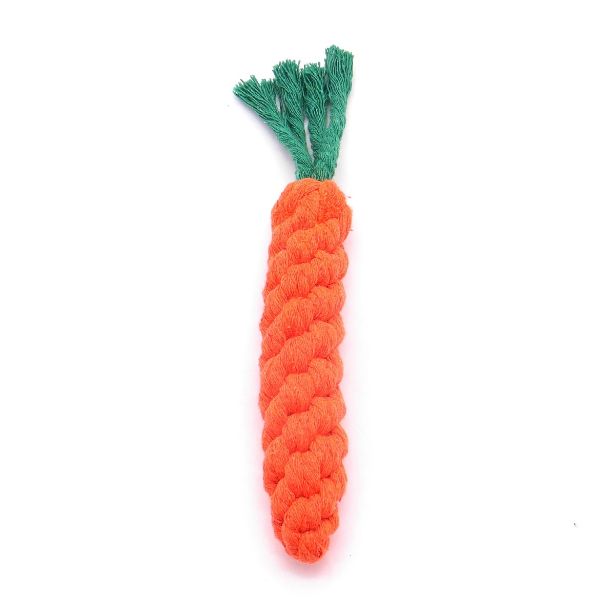 Dog Toy Pet Supplies Indestructible Toy Self-Entertainment Knot Carrot Dog Chew Durable Cotton Rope Bite-Resistant