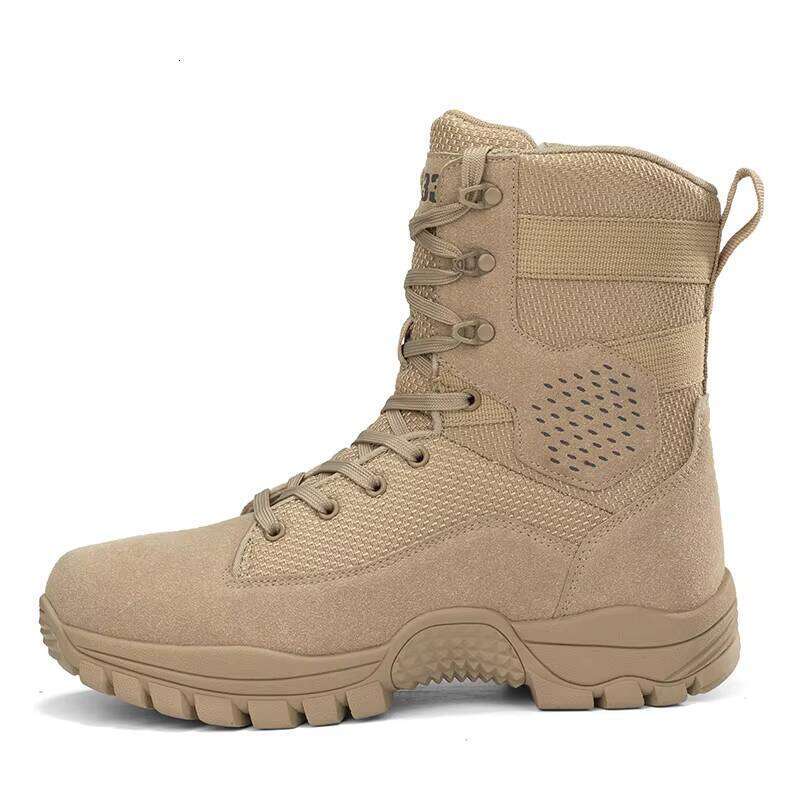 Outdoor Hiking Mountaineering Training Boots, Men's Wear-resistant and Anti slip Desert Tactical Boots