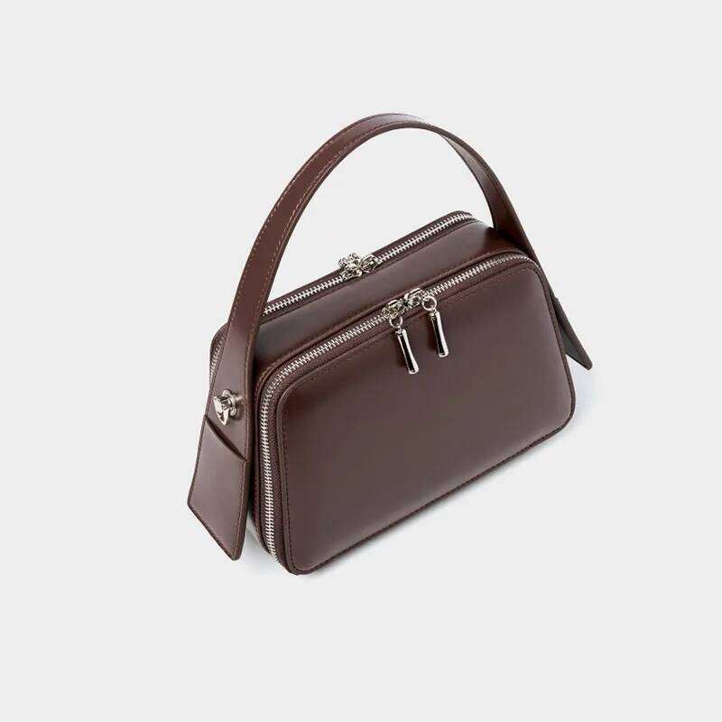 for women's underarm cowhide Genuine leather handbags 2025 vintage shoulder bag female crossbody bags high quality