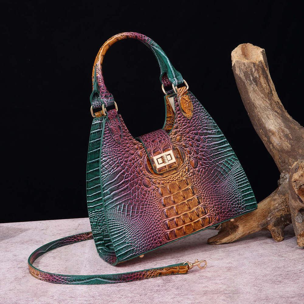 Handbag for women underarm bag Women's Bag Crocodile Pattern vintage large capacity tote bag women crossbody bag shoulder bag crescent bag fashio