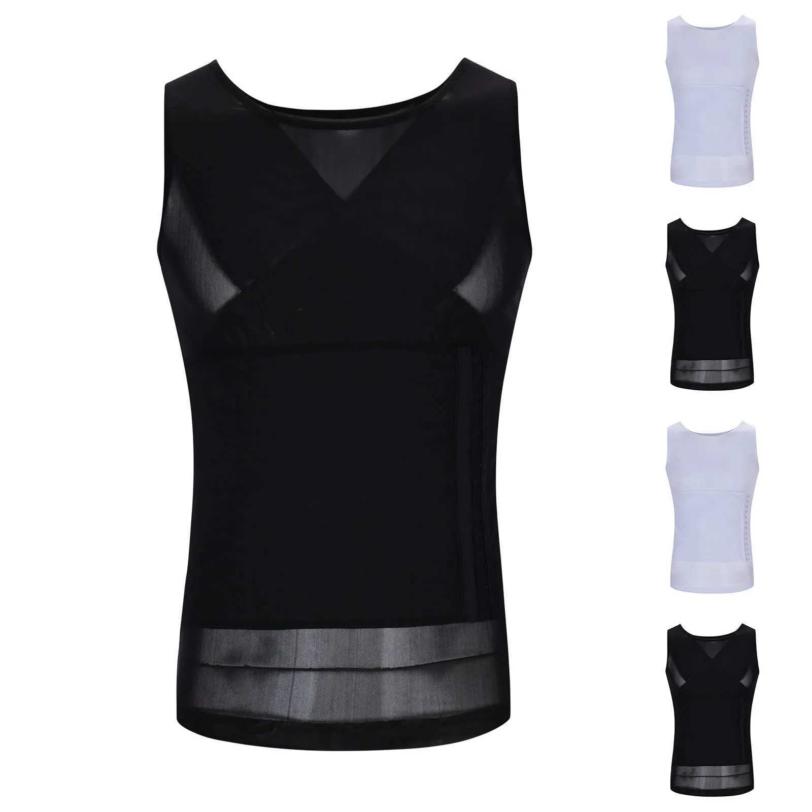 Reductive Girdle Man Slimming Body Shaper Skinny Compression Shirt Men Underwear Fat Burning Abdominal Binder For Man Corset Men W250616