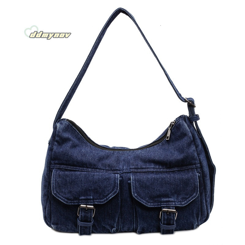 Casual Large Capacity Denim for Women 2025 Summer New Versatile Commuter Shoulder Crossbody Bag ddmynov ddmynov