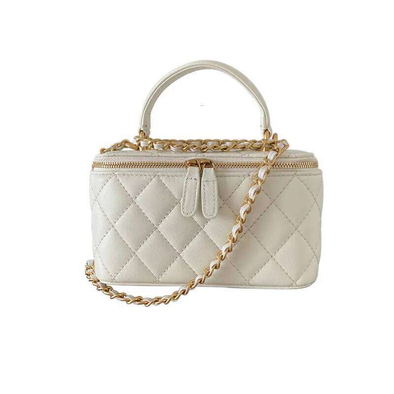 Designer bag 52 High Quality Classic Style Dia Chain Square Box 2024 New Shoulder Crossbody Sheepskin Leather Women's Bag