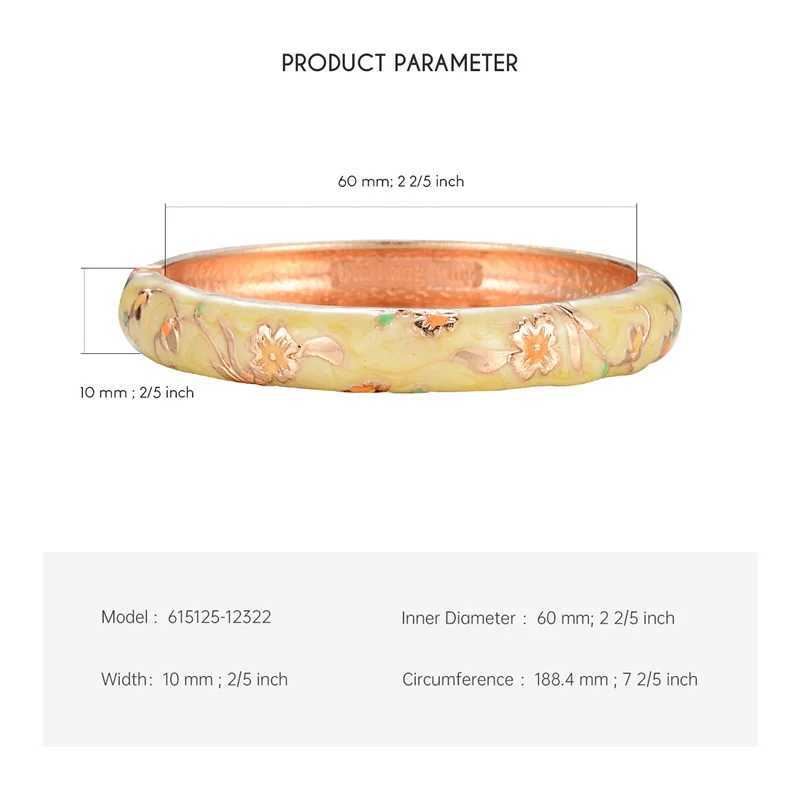Enamel For Women Cloisonn Bangles On Hand Floral Womens Hand African Jewelry Dubai India Mothers Day Gifts Z250616
