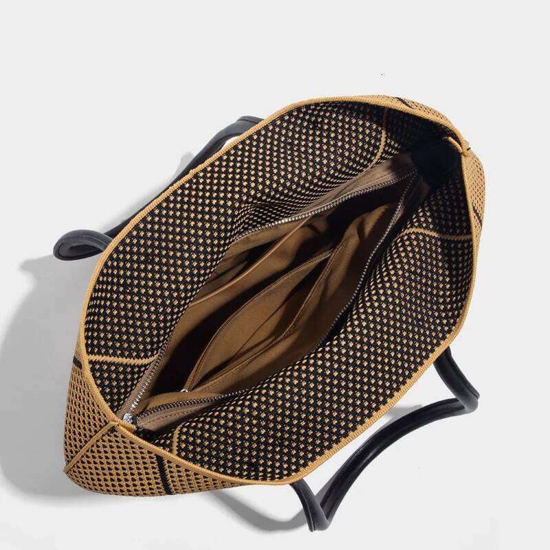 Women's Bags Designer Casual Mesh Tote Bags For Women Designer Handbags Purses New In Polyester Hollow With Inner Pocket Underarm Shoulder