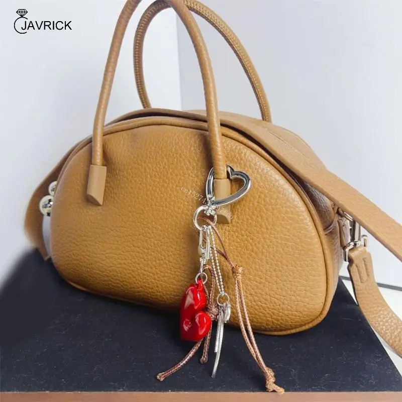 Fashion Heart Keychain Purse Charm Handmade Bag Accessory Ornament 250606