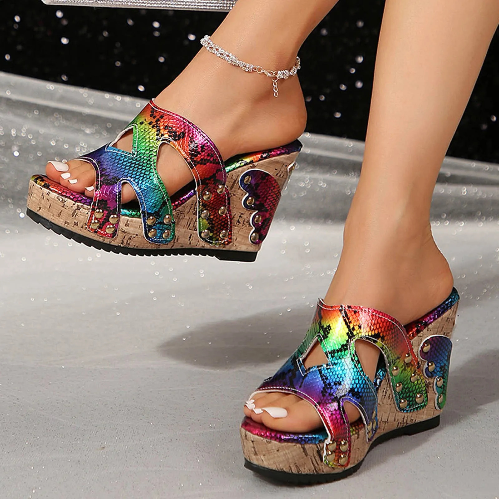 WomenS Fashion Trend Slip Wear-Resistant Shoes cool Slippers Female Soft Soled Non Slip Wear Resisting Flat Beach Flops 250614