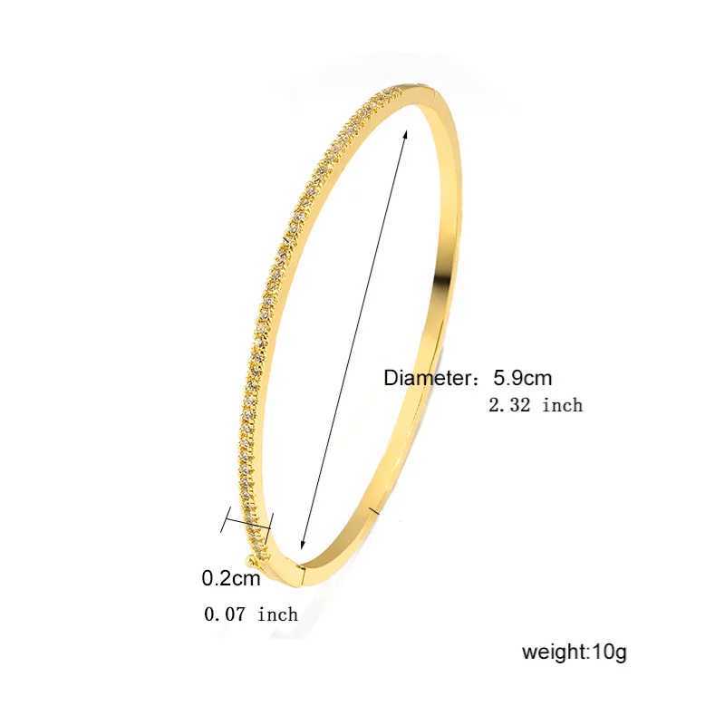 TrendMen Trendy Round Zirconia Tennis Bangles For Men Women Fashion Gold Color Crystal Wristlet Jewelry Gifts Party Z250616