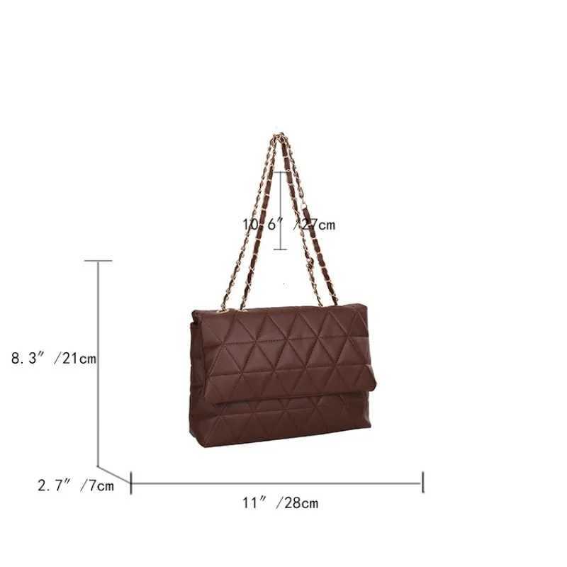Embroidery Plaid Flap Shoulder Bag Casual Chain Strap Crossbody Bags for Women Commuting Daily Used Lady Handbag Tote Bag bags XJ2520616