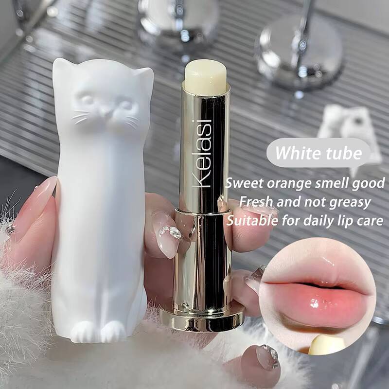 6 Styles Cat Balm Tint Long Lasting Moisturizing Not Greasy Prevent Dryness Gloss Lip Mask Care Lipstick Girls Makeup Base happy