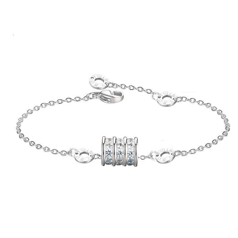Sier Small Waist Bracelet Women, Ins Niche Design, High-end Feel, Versatile Jewelry, Gift for Girlfriend on Qixi Festival, Simple Style