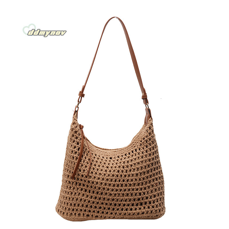 Summer Casual Straw Large Capacity Underarm for Women 2025 New Forest Style Literary Lazy Shoulder Crossbody Bag ddmynov ddmynov ddmynov