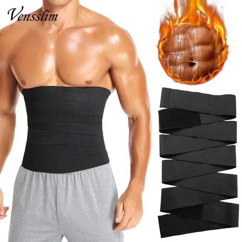 Vensslim Mens Waist Trainer Abdomen Reducer Slimming Belt Body Shaper Snatch Me Up Bandage Waist Corset Belly Shapewear Trimmer W250616