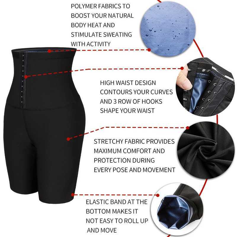 Tummy Control Leggings Lose Weight Man Thermal Sauna Sweat Half Pants Burns Fat Abdomen Reducer Fitness Slimming Body Shaper Men W250616