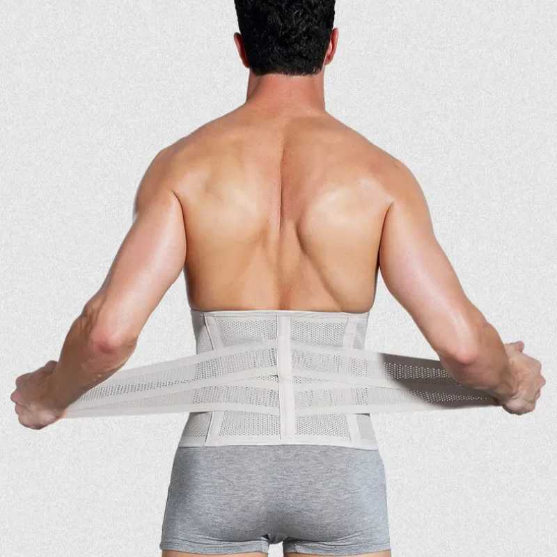 Men Firm Slimming Belts Waist Trainer Abdomen Fat Burning Modeling Tummy Strap Girdle Belly Body Shaper Corset Reducing Shapewear W250616