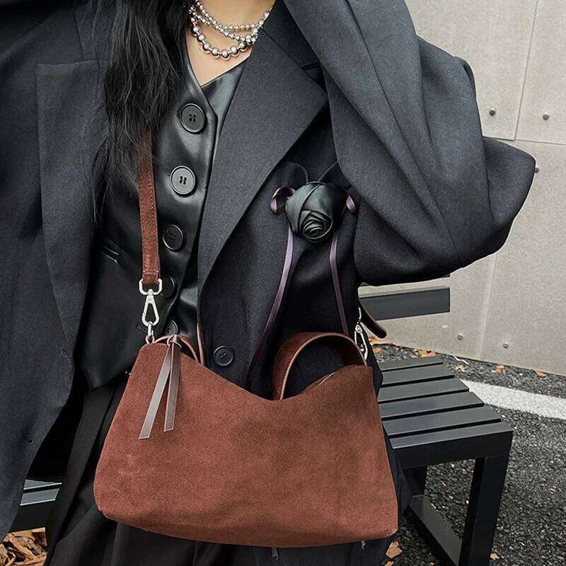 Women's Bags Designer Korean Genuine Leather Hobos Bags For Women Designer Handbag And Purse New In Vintage Cowhide Lock Underarm Shoulder