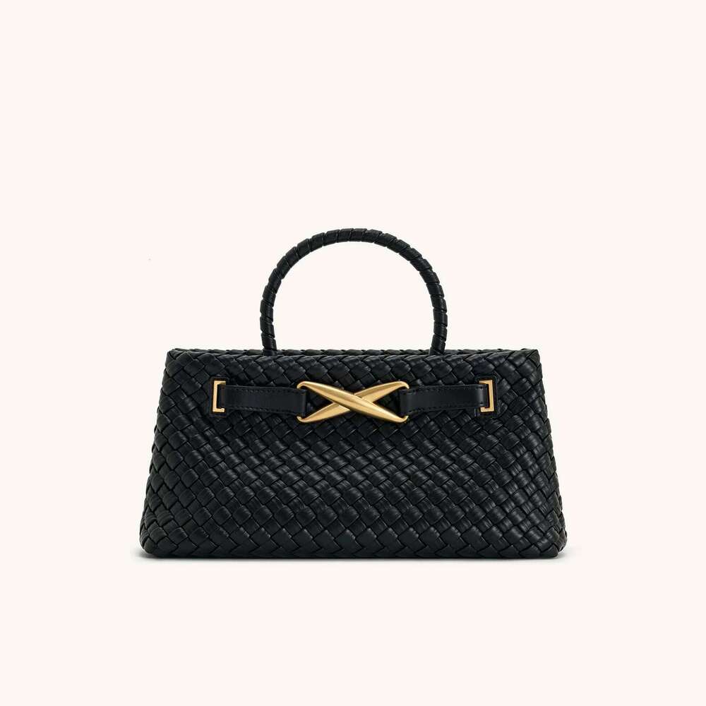 designer bag JW PEI Elora Woven Tote Women Solid Color Small Handbag Vegan Leather Purse Designer Simple Fashion Top Handle Bag