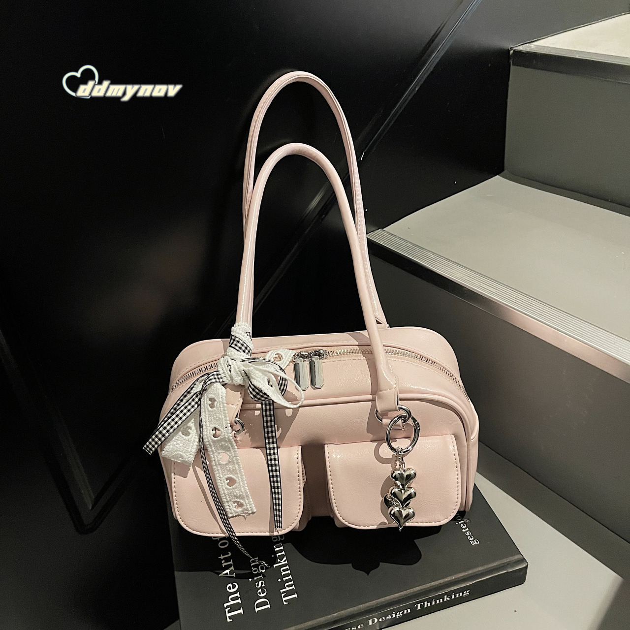 Niche Design Simple Underarm for Women Korean Style Fashionable Versatile Shoulder Bag Textured PU Soft Leather Commuter Handbag ddmynov ddmynov ddmyn