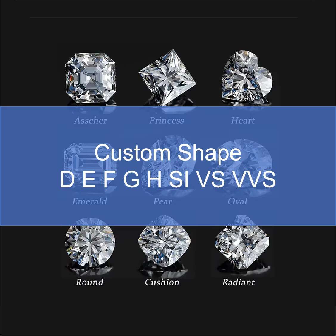 OL1004 Abiding Fancy Radiant Round Cut Moissanite Cubic Zirconia 925 Sterling Sliver Engraved S925 White Moissanite Ring