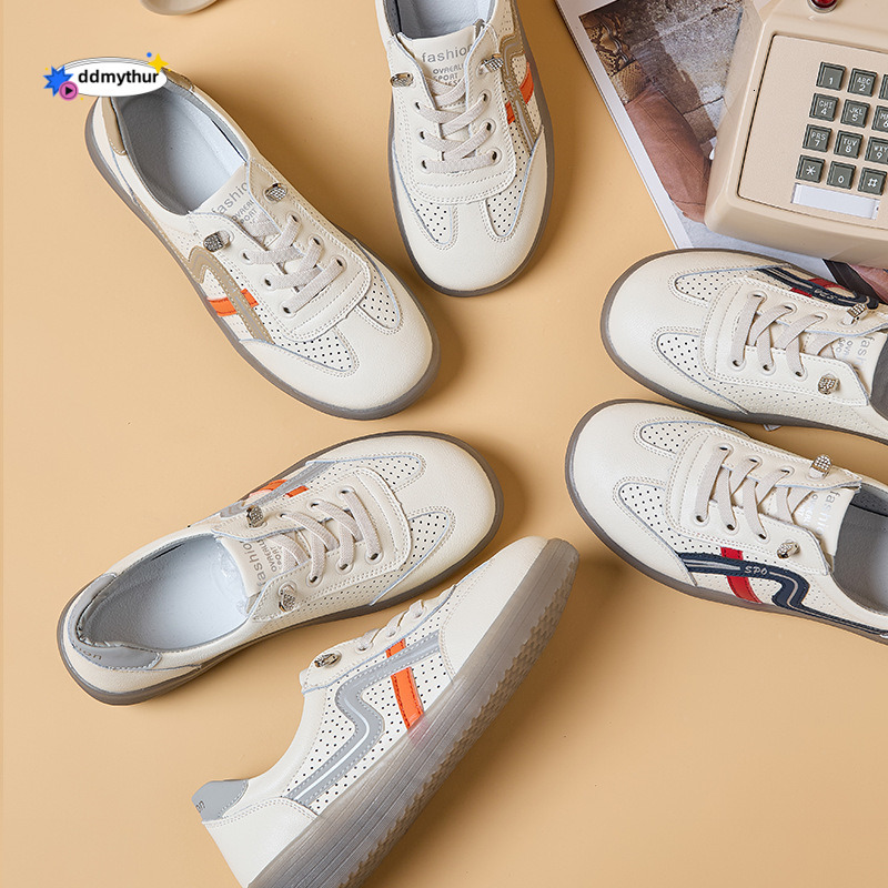 White Sneakers for Women 2025 New Lightweight Casual Flat Ins Trend Fashion Versatile Jelly Sole Shoes Hot ddmythur