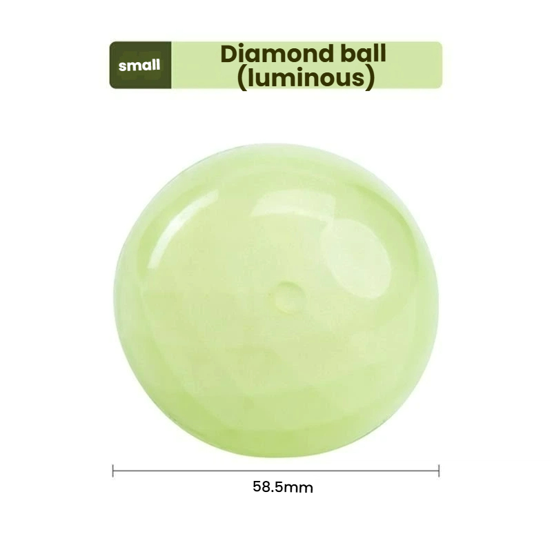 Interactive Glow-in-the-Dark Dog Ball - Medium & Small Sizes Available