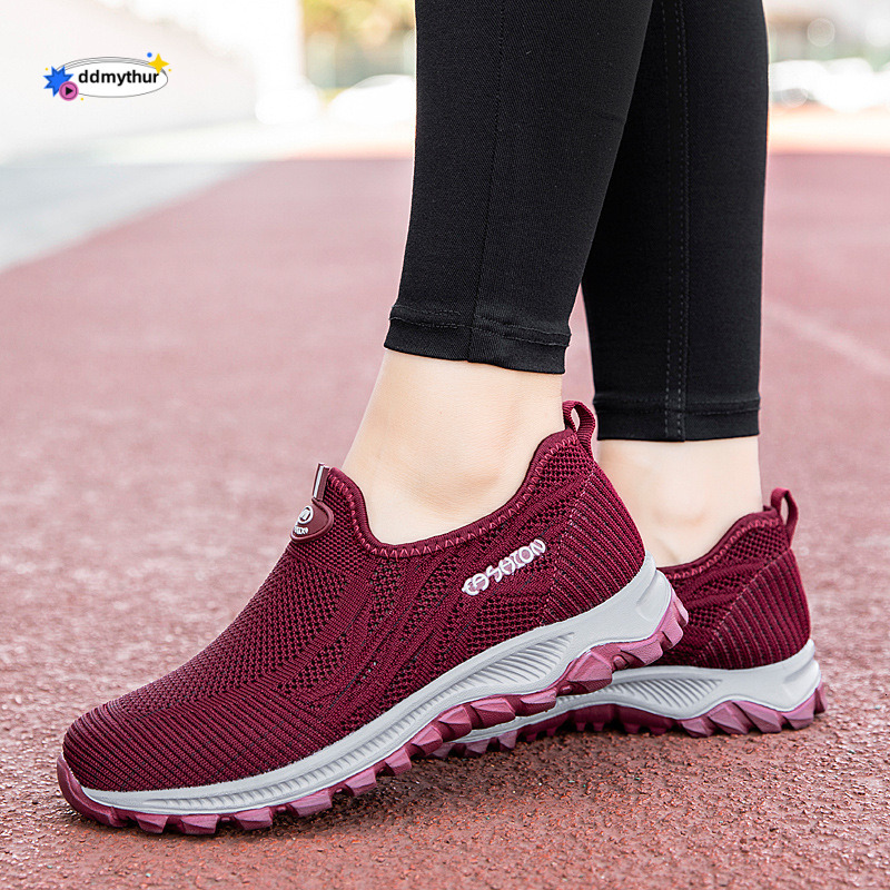 Summer New Breathable Mesh Elderly Men Women, Hollow Casual Walking for Middle-aged and Elderly, Mom Shoes ddmythur