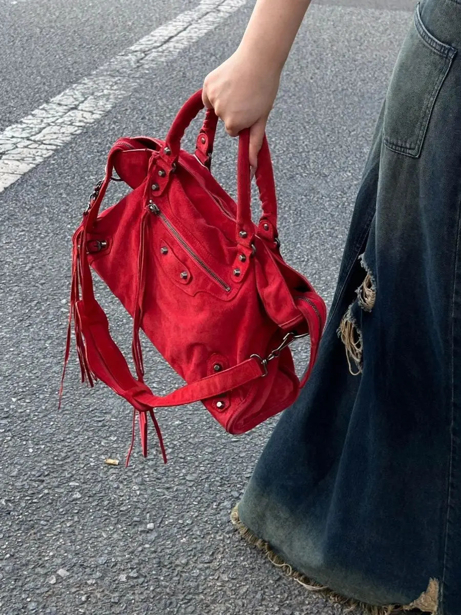 Women Bag Canvas Fashion Fashion Red High-Capacity Shoulder Bag Pures and Bags Crossbody Girls Bag 250614