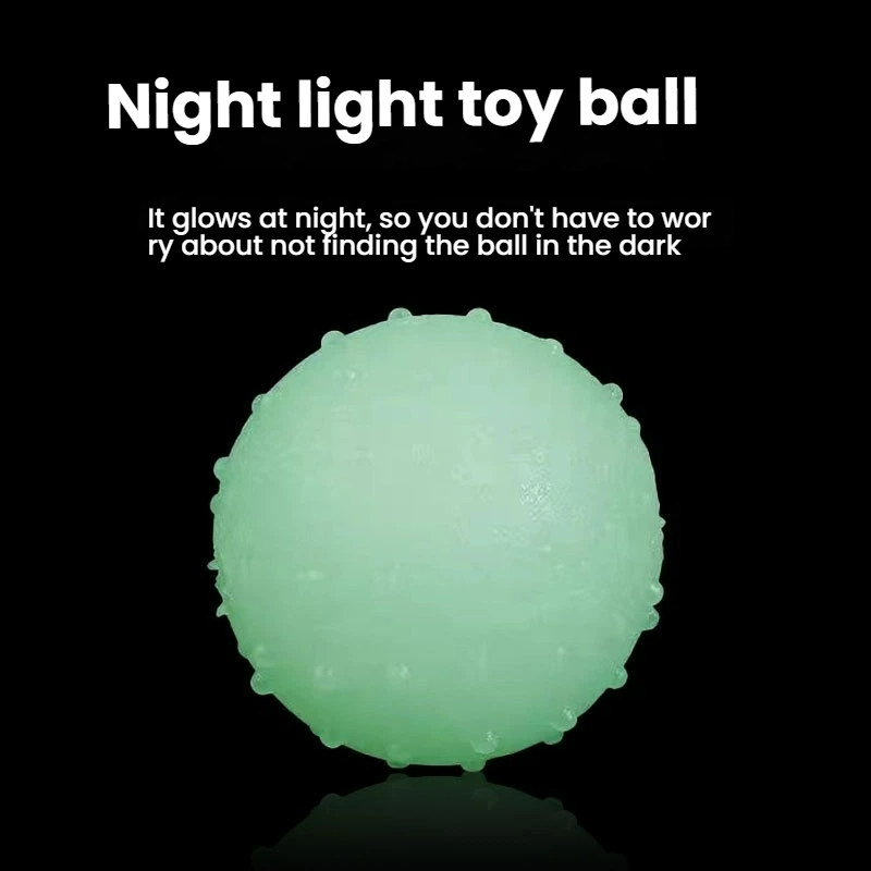 Night Light Pet Ball - Durable & Elastic TPR Floating Luminous Ball for Dogs