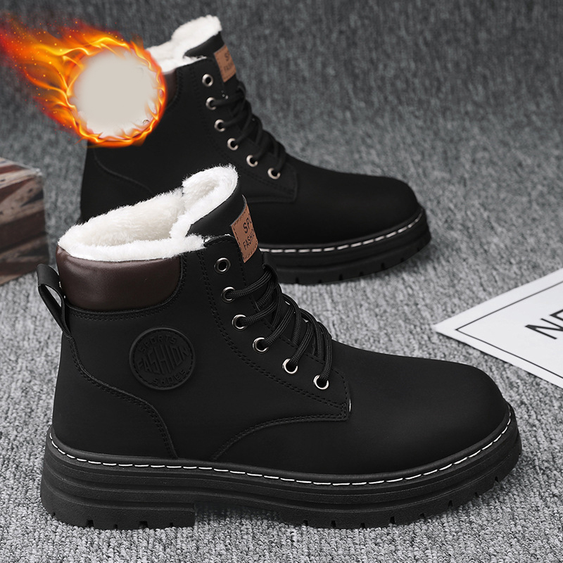 new Free shipping designer Boots for man cotton shoes keep warm Fashion Boots platform casual snow boots