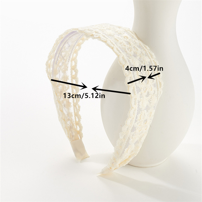 Sweet floral headband female wide lace flower hair band headdress sweet Mori women's system pressed hair wider hair band headwear